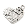 Non-Tarnish 304 Stainless Steel Pendants STAS-L278-036P-1