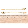 304 Stainless Steel Chain Extender with Teardrop Charms STAS-G383-08G-3