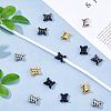 16Pcs 4 Colors Alloy Shoelace Charms FIND-HS0001-17-6
