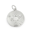 Brass Micro Pave Clear Cubic Zirconia Pendants KK-G522-30P-1