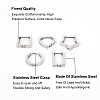 304 Stainless Steel Huggie Hoop Earrings EJEW-UN0001-36P-7