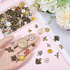 120Pcs 20 Styles Alloy Enamel Pendants ENAM-BM0001-13-3