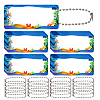 WADORN Rectangle Marine Life Theme PVC Hangtag Ornaments HJEW-WR0001-13-1