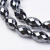Non-magnetic Synthetic Hematite Beads Strands G-F396-13-4x6mm-1