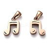 Ion Plating(IP) 304 Stainless Steel Pendants STAS-Z006-11RG-2