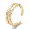 Brass Micro Pave Cubic Zirconia Cuff Rings RJEW-G310-03G-1