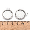 Tibetan Style Alloy Pendant Cabochon Settings PALLOY-N178-10AS-3