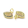 Brass Micro Pave Colorful Cubic Zirconia Charms KK-E068-VF081-3