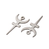 Non-Tarnish 304 Stainless Steel Pendant X-STAS-H212-24P-2