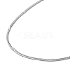 Non-Tarnish 304 Stainless Steel Flat Snake Chain Necklaces for Women LS-NJEW-D058-03P-2