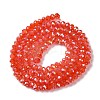 Baking Electroplate Glass Beads Strands DGLA-A039-J4mm-B01-2