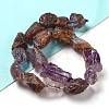 Raw Rough Natural Purple Phantom Quartz Purple Lodolite Quartz Beads Strands G-P528-B06-02-2