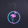 201 Stainless Steel Dangle Earrings STAS-S105-JN430-2