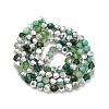 Electroplate Glass Beads Strands EGLA-P048-B01-2