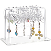 2-Row Coat Hanger Removable Acrylic Earring Displays EDIS-WH0041-02C-01-1