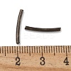 Brass Curved Tube Beads KK-B120-04F-AB-3