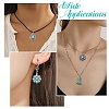 20Pcs 10 Styles Alloy Pave Synthetic Turquoise Pendants FIND-CJ0004-29-7