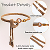Handmade Weaving Cotton Waist Chain Belts for Women Ladies Dress AJEW-WH20017-73C-5