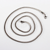 304 Stainless Steel Snake Chain Necklace Making STAS-P045-31P-2