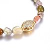 Natural Mixed Stone Beaded Stretch Bracelets Set SJEW-H584-17-3