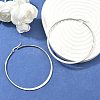 Tarnish Resistant 304 Stainless Steel Big Hoop Earrings EJEW-F105-13P-1