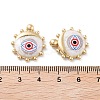 Rack Plating Alloy Enamel Pendants FIND-C050-14G-04-3