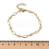 304 Stainless Steel Link Bracelets BJEW-A044-03B-G-5