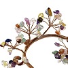 Chakra Natural Mixed Stone Chips Love Heart Tree Decorations DJEW-P017-B05-3