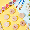 36Pcs Unfinished Wood Wheels Toys AJEW-DR0001-53-4