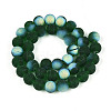 Frosted Transparent Glass Beads Strands LS-GLAA-T032-T10mm-MBB22-2