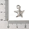 Anti-Tarnish 304 Stainless Steel Pendants STAS-I310-10P-3