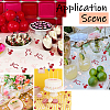 2 Bags Bowknot and Cherry Paper Confetti for Party Decorate Supplies DIY-SC0031-55-6