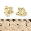 Brass Micro Pave Clear Cubic Zirconia Pendants X-ZIRC-P120-12G-3