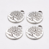 Tibetan Style Tree of Life Alloy Pendants TIBEP-19040-AS-NR-1