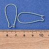 Brass Hoop Earrings Findings Kidney Ear Wires EC221-S-3