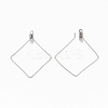 304 Stainless Steel Wire Pendants STAS-T051-005-3