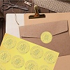 34 Sheets Self Adhesive Gold Foil Embossed Stickers DIY-WH0509-018-6