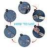 50Pcs Original Color Heart with Floral Pattern 304 Stainless Steel Slice Pendants STAS-UN0021-52P-5