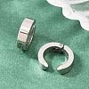 201 Stainless Steel Cuff Earrings EJEW-T056-01P-04-1