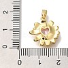 Rack Plating Brass Micro Pave Cubic Zirconia Pendants KK-I720-50G-3