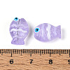Transparent Glass and Enamel Beads Strands GLAA-T034-01H-4