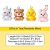 20Pcs Animal Series Opaque Resin Pendants CRES-YW0002-51-3