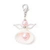 Angel Clam Shell Pendant Decoration HJEW-MZ00246-01-2