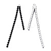 Rack Plated Brass Pave Rhinestone Chain Tassel Shape Big Pendants KK-N216-418-02P-1