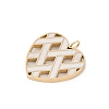 304 Stainless Steel Enamel Pendants STAS-I325-048G-2