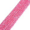 Transparent Glass Beads Strands GLAA-F079-A-01-1