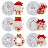 Christmas Theme Wreath/Sock/Tree/Snowman/Gingerbread Man/House DIY Silicone Quicksand Molds SIMO-PW0017-12A-1
