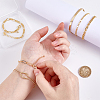 6Pcs 6 Styles Brass Chain Bracelets for Women BJEW-PH0004-50-3