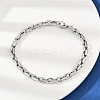 201 Stainless Steel Cuba Style Chian Bracelet for Men BJEW-B138-06P-02-2