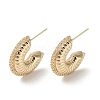 Brass Stud Earrings KK-L208-85B-G-1